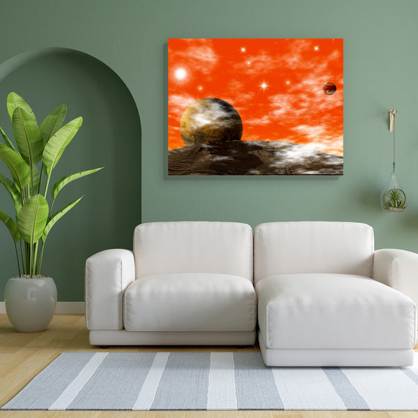 Landscape D1 Canvas Painting Synthetic Frame-Paintings MDF Framing-AFF_FR-IC 5000053 IC 5000053, 3D, Astronomy, Black, Black and White, Circle, Cosmology, Digital, Digital Art, Fantasy, Graphic, Landscapes, Nature, Scenic, Space, landscape, d1, canvas, painting, for, bedroom, living, room, engineered, wood, frame, blue, bright, celestial, colour, crater, dark, evening, full, green, heaven, lunar, mars, moon, moonlight, night, orange, outside, planet, red, rendering, sky, solar, star, virtual, artzfolio, wal