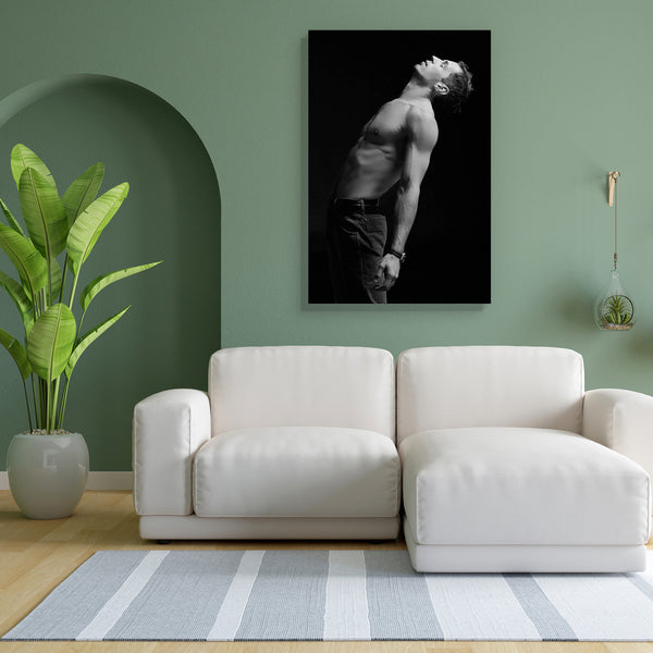 Male Portrait Canvas Painting Synthetic Frame-Paintings MDF Framing-AFF_FR-IC 5000134 IC 5000134, Black, Black and White, Fashion, Individuals, Portraits, Sports, male, portrait, canvas, painting, for, bedroom, living, room, engineered, wood, frame, anatomy, arm, biceps, body, bodybuilder, boy, chest, cleanliness, drops, dynamics, emotion, energy, face, fit, fitness, force, freshness, good, guy, hair, hairy, handsome, isolated, looking, man, model, muscles, one, person, restoration, ribs, shoulders, shower,