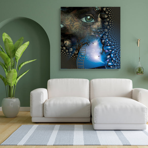 Surreal Human Elements Canvas Painting Synthetic Frame-Paintings MDF Framing-AFF_FR-IC 5000279 IC 5000279, Abstract Expressionism, Abstracts, Art and Paintings, Astronomy, Conceptual, Cosmology, Figurative, Nature, Realism, Religion, Religious, Scenic, Semi Abstract, Space, Spiritual, Stars, Surrealism, surreal, human, elements, canvas, painting, for, bedroom, living, room, engineered, wood, frame, abstract, eye, allegory, art, artistic, believe, cloud, concentrate, concentration, concept, conscious, dada, 