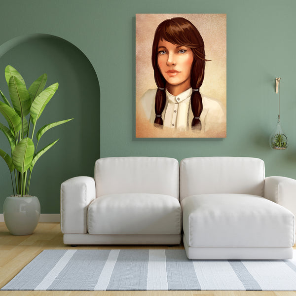 Young Brunette Woman D2 Canvas Painting Synthetic Frame-Paintings MDF Framing-AFF_FR-IC 5000336 IC 5000336, Adult, Art and Paintings, Digital, Digital Art, Drawing, Graphic, Illustrations, Individuals, Paintings, People, Portraits, young, brunette, woman, d2, canvas, painting, for, bedroom, living, room, engineered, wood, frame, alone, art, attractive, beauty, character, color, draw, face, female, girl, hair, head, illustration, long, look, one, paint, person, portrait, serious, shirt, artzfolio, wall decor