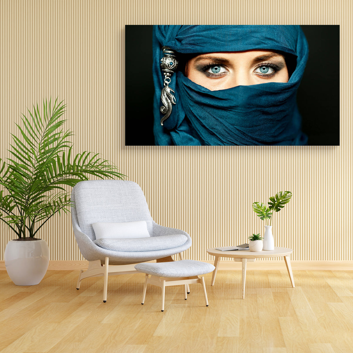 Arabic Woman In Traditional Islamic Cloth Niqab Canvas Painting Arabic Woman In Traditional Islamic Cloth Niqab Canvas Painting