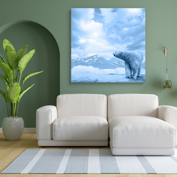 Polar Bear D1 Canvas Painting Synthetic Frame-Paintings MDF Framing-AFF_FR-IC 5004149 IC 5004149, Animals, Art and Paintings, Black and White, Landscapes, Mountains, Nature, Paintings, Panorama, Scenic, White, Wildlife, polar, bear, d1, canvas, painting, for, bedroom, living, room, engineered, wood, frame, adventure, alps, animal, arctic, art, background, beauty, blue, bushy, carnivore, claw, cold, conquering, destinations, enjoyment, exploration, explorer, extreme, foreground, freedom, frozen, fur, journey
