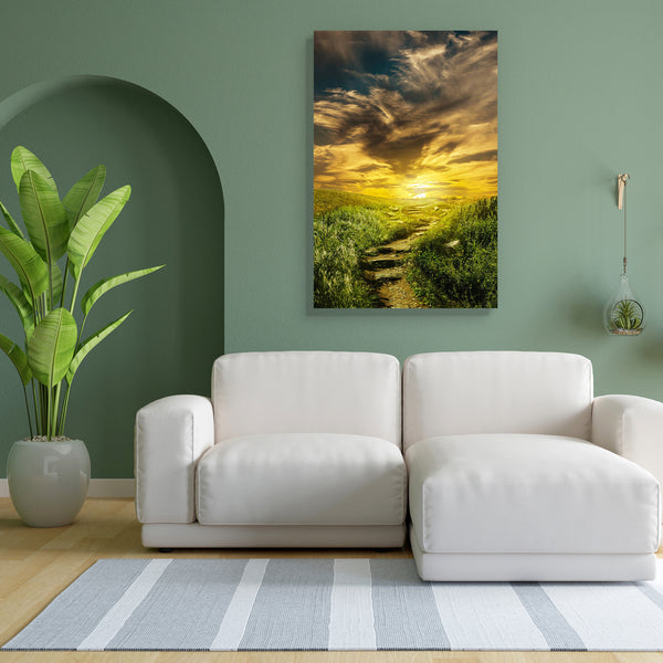 Road To The Hill In The Clouds D2 Canvas Painting Synthetic Frame-Paintings MDF Framing-AFF_FR-IC 5005487 IC 5005487, Botanical, Collages, Fantasy, Floral, Flowers, Futurism, Illustrations, Landscapes, Mountains, Nature, Scenic, Science Fiction, Space, road, to, the, hill, in, clouds, d2, canvas, painting, for, bedroom, living, room, engineered, wood, frame, adoption, background, bush, cloudy, collage, contemplation, dream, experience, feelings, fiction, field, future, ghost, grass, gravel, harvesting, illu