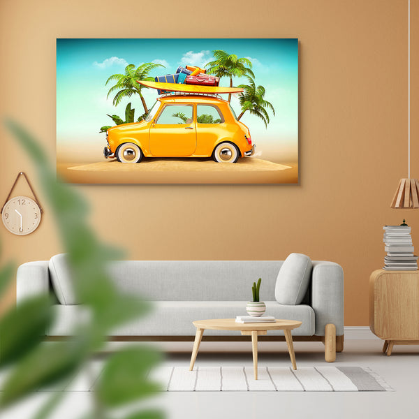 Retro Car With Surfboard & Suitcases On A Beach, Ancient, Art and Paintings, Automobiles, Cars, Historical, Holidays, Illustrations, Medieval, Nature, Retro, Scenic, Seasons, Signs, Signs and Symbols, Transportation, Travel, Tropical, Vehicles, Vintage, adhesive, bed, big, cupboard, decal, decor, dining, furniture, home, house, item, kids, kitchen, large, office, painting, paper, poster, pvc, room, self, sticker, vinyl, wall, wallpaper, waterproof, , , , 