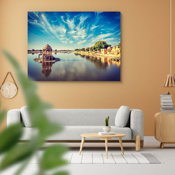 Gadi Sagar Lake of Jaisalmer, Rajasthan D2 Peel & Stick Vinyl Wall Sticker-Laminated Wall Stickers-ART_VN_UN-IC 5007133 IC 5007133, Ancient, Architecture, Automobiles, Hipster, Historical, Indian, Landmarks, Landscapes, Medieval, Nature, Places, Retro, Scenic, Transportation, Travel, Vehicles, Vintage, gadi, sagar, lake, of, jaisalmer, rajasthan, d2, peel, stick, vinyl, wall, sticker, for, home, decoration, attraction, cloud, clouds, day, daylight, faded, india, land, landscape, outdoors, reservoir, styled,