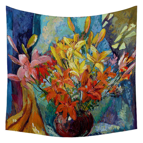 ArtzFolio Flower Pot Fabric Tapestry Wall Hanging-Tapestries-AZART28698839TAP_L-Image Code 5003522 Vishnu Image Folio Pvt Ltd, IC 5003522, ArtzFolio, Tapestries, Floral, Still Life, Fine Art Reprint, flower, pot, canvas, fabric, painting, tapestry, wall, art, hanging, flowers, spring, summer, abstract, artwork, colours, composition, design, flow, form, lines, marbled, mix, mixed, modern, multicolor, oil, oils, paint, paints, baby, tale, story, childhood, girl, boy, fairy, magic, picture, room tapestry, hang