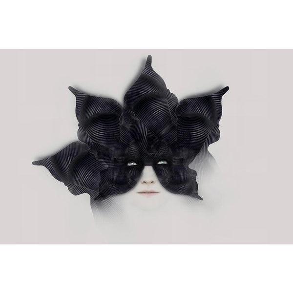 Female With A Bizarre Black Mask Unframed Paper Poster-Paper Posters Unframed-POS_UN-IC 5003844 IC 5003844, Art and Paintings, Asian, Black, Black and White, Botanical, Fashion, Floral, Flowers, Illustrations, Individuals, Nature, Portraits, Realism, Surrealism, White, female, with, a, bizarre, mask, unframed, paper, wall, poster, art, artist, artistic, artwork, beautiful, beauty, carnival, caucasian, composition, dark, decoration, extravagant, face, fairy, tail, fascinating, fashionable, flower, goth, hall