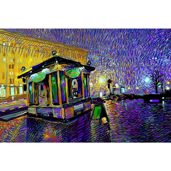 Night Kyiv City Unframed Paper Poster-Paper Posters Unframed-POS_UN-IC 5004076 IC 5004076, Architecture, Art and Paintings, Automobiles, Cities, City Views, Digital, Digital Art, Drawing, Graphic, Hobbies, Illustrations, Impressionism, Inspirational, Landmarks, Landscapes, Modern Art, Motivation, Motivational, Paintings, Places, Scenic, Sketches, Sunsets, Transportation, Travel, Vehicles, night, kyiv, city, unframed, paper, wall, poster, impressionist, oil, painting, alley, art, artist, building, canvas, co