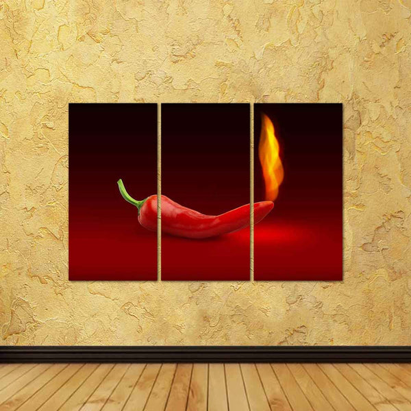 ArtzFolio Image of Red Hot Chili Pepper With Flame Split Art Painting Panel on Sunboard-Split Art Panels-AZ5006119SPL_FR_RF_R-0-Image Code 5006119 Vishnu Image Folio Pvt Ltd, IC 5006119, ArtzFolio, Split Art Panels, Food & Beverage, Digital Art, image, of, red, hot, chili, pepper, with, flame, split, art, painting, panel, on, sunboard, framed, canvas, print, wall, for, living, room, frame, poster, pitaara, box, large, size, drawing, big, office, reception, photography, kids, designer, decorative, amazonbasi