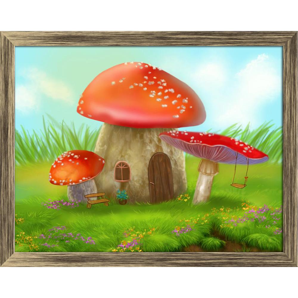 ArtzFolio Fantasy Mushroom Cottage on a Colorful Meadow D2 Canvas Painting-Paintings Wooden Framing-AZ5006598ART_FR_RF_R-0-Image Code 5006598 Vishnu Image Folio Pvt Ltd, IC 5006598, ArtzFolio, Paintings Wooden Framing, Kids, Landscapes, Digital Art, fantasy, mushroom, cottage, on, a, colorful, meadow, d2, canvas, painting, framed, print, wall, for, living, room, with, frame, poster, pitaara, box, large, size, drawing, art, split, big, office, reception, photography, of, panel, designer, decorative, amazonba