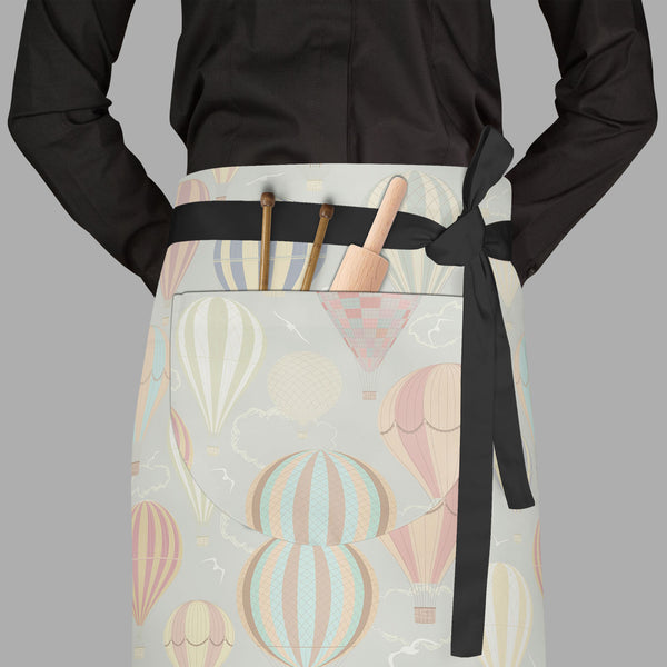 Air Balloons Apron | Adjustable, Free Size & Waist Tiebacks-Aprons Waist to Feet-APR_WS_FT-IC 5007207 IC 5007207, Ancient, Art and Paintings, Automobiles, Birds, Drawing, Festivals, Festivals and Occasions, Festive, Historical, Illustrations, Medieval, Paintings, Patterns, Retro, Signs, Signs and Symbols, Sports, Stripes, Transportation, Travel, Vehicles, Vintage, air, balloons, full-length, waist, to, feet, apron, poly-cotton, fabric, adjustable, tiebacks, hot, balloon, seamless, above, adventure, aerial, 