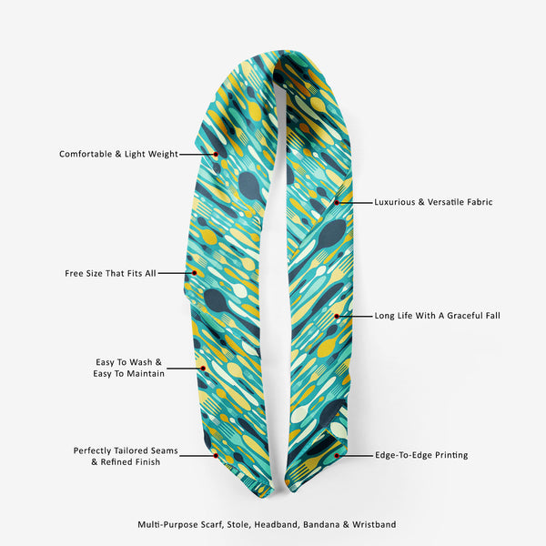 Cutlery Printed Scarf | Neckwear Balaclava | Girls & Women | Soft Poly Fabric-Scarfs Basic-SCF_FB_BS-IC 5007224 IC 5007224, Abstract Expressionism, Abstracts, Beverage, Cuisine, Food, Food and Beverage, Food and Drink, Icons, Illustrations, Kitchen, Patterns, Semi Abstract, Signs and Symbols, Symbols, cutlery, printed, scarf, neckwear, balaclava, girls, women, soft, poly, fabric, abstract, background, bistro, blue, cafe, card, celebrate, celebration, collection, cook, cooking, decoration, dining, dinner, ea