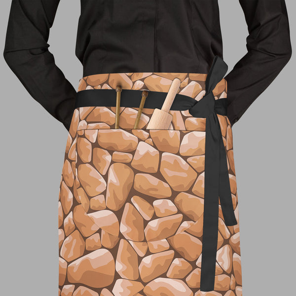 Abstract Décor Apron | Adjustable, Free Size & Waist Tiebacks-Aprons Waist to Feet-APR_WS_FT-IC 5007225 IC 5007225, Abstract Expressionism, Abstracts, Architecture, Black and White, Digital, Digital Art, Graphic, Illustrations, Marble and Stone, Nature, Patterns, Retro, Scenic, Semi Abstract, Signs, Signs and Symbols, Solid, White, abstract, décor, full-length, waist, to, feet, apron, poly-cotton, fabric, adjustable, tiebacks, stones, ashlar, backdrop, background, block, brick, brown, building, cement, cobb