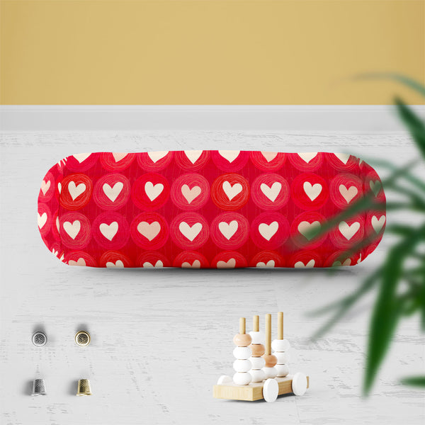 Hearts Bolster Cover Booster Cases | Concealed Zipper Opening-Bolster Covers-BOL_CV_ZP-IC 5007247 IC 5007247, Animated Cartoons, Art and Paintings, Black and White, Botanical, Caricature, Cartoons, Floral, Flowers, Hearts, Holidays, Illustrations, Love, Nature, Patterns, Romance, Wedding, White, bolster, cover, booster, cases, zipper, opening, poly, cotton, fabric, backdrop, background, banner, card, cartoon, childish, cute, day, doodle, flora, heart, holiday, illustration, line, marriage, object, pattern, 