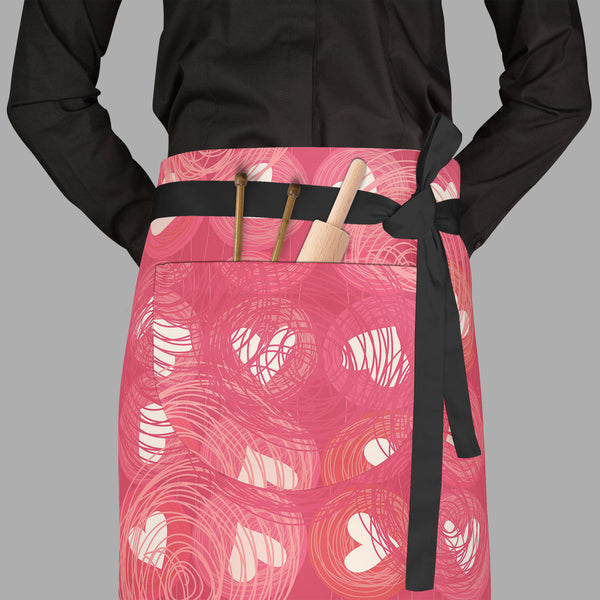 Doodle Hearts D1 Apron | Adjustable, Free Size & Waist Tiebacks-Aprons Waist to Feet-APR_WS_FT-IC 5007248 IC 5007248, Animated Cartoons, Art and Paintings, Black and White, Botanical, Caricature, Cartoons, Floral, Flowers, Hearts, Holidays, Illustrations, Love, Nature, Patterns, Romance, Wedding, White, doodle, d1, full-length, waist, to, feet, apron, poly-cotton, fabric, adjustable, tiebacks, backdrop, background, banner, card, cartoon, childish, cute, day, flora, heart, holiday, illustration, line, marria