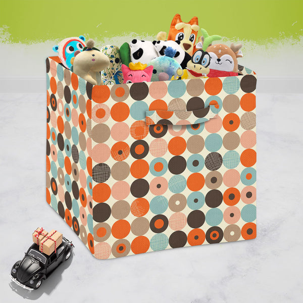 Abstract Retro D2 Foldable Open Storage Bin | Organizer Box, Toy Basket, Shelf Box, Laundry Bag | Canvas Fabric-Storage Bins-STR_BI_CB-IC 5007264 IC 5007264, Abstract Expressionism, Abstracts, Art and Paintings, Black, Black and White, Circle, Drawing, Illustrations, Patterns, Retro, Semi Abstract, Space, Vintage, Metallic, abstract, d2, foldable, open, storage, bin, organizer, box, toy, basket, shelf, laundry, bag, canvas, fabric, grunge, pattern, style, seamless, art, artistic, backdrop, background, blank