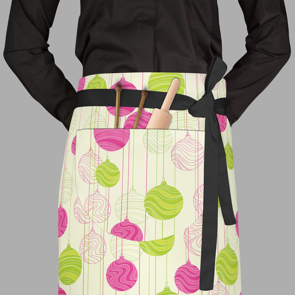 Christmas Balls Apron | Adjustable, Free Size & Waist Tiebacks-Aprons Waist to Feet-APR_WS_FT-IC 5007271 IC 5007271, Abstract Expressionism, Abstracts, Ancient, Animated Cartoons, Art and Paintings, Books, Caricature, Cartoons, Christianity, Digital, Digital Art, Drawing, Festivals and Occasions, Festive, Graphic, Historical, Holidays, Illustrations, Medieval, Patterns, Retro, Seasons, Semi Abstract, Signs, Signs and Symbols, Vintage, christmas, balls, full-length, waist, to, feet, apron, poly-cotton, fabri