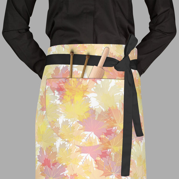 Autumn Leaves D2 Apron | Adjustable, Free Size & Waist Tiebacks-Aprons Waist to Feet-APR_WS_FT-IC 5007285 IC 5007285, Abstract Expressionism, Abstracts, Art and Paintings, Botanical, Decorative, Floral, Flowers, Holidays, Illustrations, Nature, Patterns, Scenic, Seasons, Semi Abstract, Signs, Signs and Symbols, Space, Wooden, autumn, leaves, d2, full-length, waist, to, feet, apron, poly-cotton, fabric, adjustable, tiebacks, september, abstract, art, backdrop, background, banner, botany, branch, bright, card