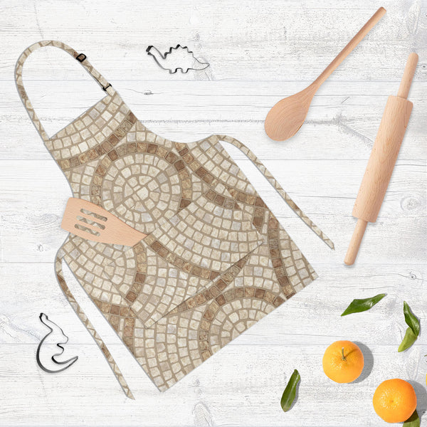 Brown Mosaic Apron | Adjustable, Free Size & Waist Tiebacks-Aprons Neck to Knee-APR_NK_KN-IC 5007295 IC 5007295, Abstract Expressionism, Abstracts, Architecture, Check, Digital, Digital Art, Geometric, Geometric Abstraction, Graphic, Grid Art, Marble, Marble and Stone, Patterns, Semi Abstract, brown, mosaic, full-length, neck, to, knee, apron, poly-cotton, fabric, adjustable, buckle, waist, tiebacks, texture, stone, floor, seamless, textures, abstract, background, bath, block, bright, build, ceramic, checks