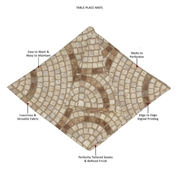 ArtzFolio Brown Mosaic Table Mat Placemat-Table Place Mats Fabric-AZKIT15121149MAT_TB_L-Image Code 5007295 Vishnu Image Folio Pvt Ltd, IC 5007295, ArtzFolio, Table Place Mats Fabric, Abstract, Digital Art, brown, mosaic, table, mat, placemat, canvas, fabric, marble-stone, texture, high, res, placemats, large table mats, dinner mats, best placemats, dinner table placemats, table mats, dining placemats, dining mats, extra large placemats, cute placemats, table placemats, contemporary table mats, placement mat
