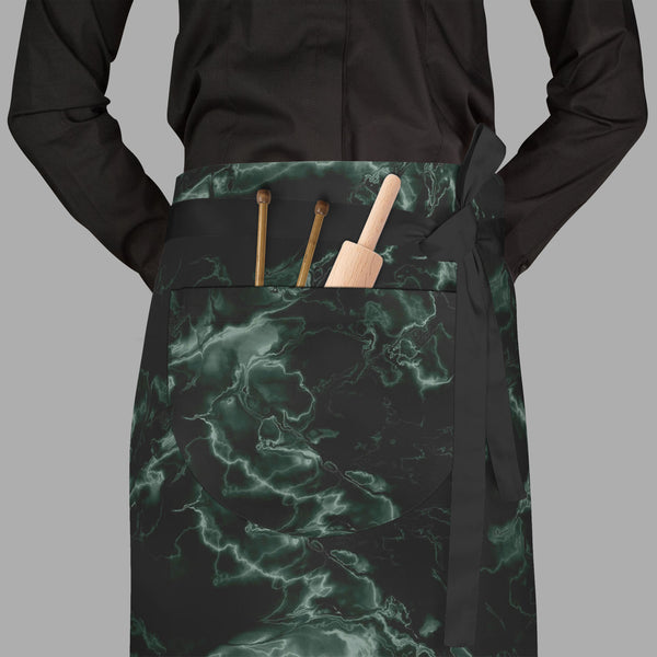 Green Art Apron | Adjustable, Free Size & Waist Tiebacks-Aprons Waist to Feet-APR_WS_FT-IC 5007298 IC 5007298, Abstract Expressionism, Abstracts, Art and Paintings, Black, Black and White, Marble, Marble and Stone, Patterns, Semi Abstract, Signs, Signs and Symbols, green, art, full-length, waist, to, feet, apron, poly-cotton, fabric, adjustable, tiebacks, texture, granite, abstract, backdrop, background, built, structure, construction, material, dark, decoration, deep, design, natural, pattern, rock, rough,