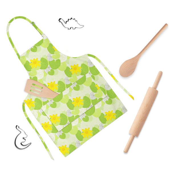 Green Leaves Apron | Adjustable, Free Size & Waist Tiebacks-Aprons Neck to Knee-APR_NK_KN-IC 5007305 IC 5007305, Abstract Expressionism, Abstracts, Ancient, Art and Paintings, Botanical, Decorative, Digital, Digital Art, Floral, Flowers, Graphic, Historical, Illustrations, Medieval, Nature, Patterns, Retro, Scenic, Semi Abstract, Signs, Signs and Symbols, Vintage, Wedding, Wooden, green, leaves, full-length, apron, poly-cotton, fabric, adjustable, neck, buckle, waist, tiebacks, abstract, art, backdrop, back