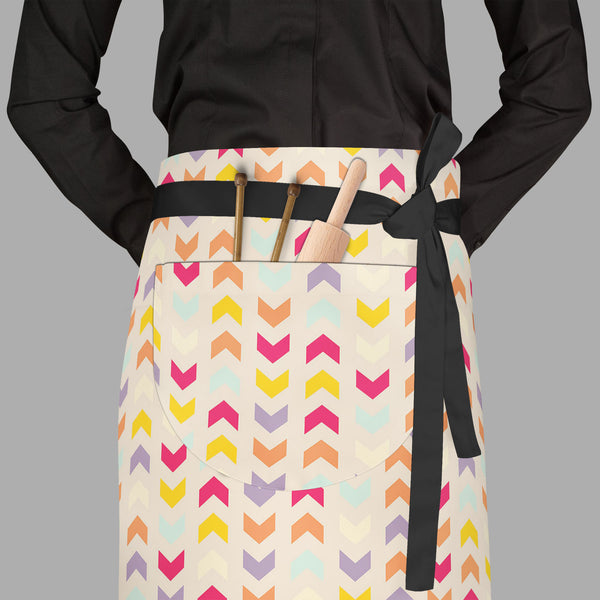 Zigzag Stripes Apron | Adjustable, Free Size & Waist Tiebacks-Aprons Waist to Feet-APR_WS_FT-IC 5007329 IC 5007329, Abstract Expressionism, Abstracts, Art and Paintings, Aztec, Baby, Chevron, Children, Christianity, Cities, City Views, Digital, Digital Art, Drawing, Fantasy, Fashion, Geometric, Geometric Abstraction, Graphic, Herringbone, Illustrations, Kids, Patterns, Retro, Semi Abstract, Signs, Signs and Symbols, Stripes, Triangles, zigzag, full-length, waist, to, feet, apron, poly-cotton, fabric, adjust