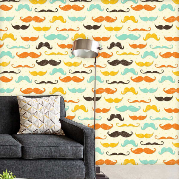 Vintage Mustache D2 Wallpaper Roll-Wallpapers Peel & Stick-WAL_PA-IC 5007336 IC 5007336, Abstract Expressionism, Abstracts, Ancient, Animated Cartoons, Art and Paintings, Calligraphy, Caricature, Cartoons, Drawing, Fashion, Historical, Illustrations, Medieval, Patterns, Retro, Semi Abstract, Signs, Signs and Symbols, Symbols, Text, Vintage, mustache, d2, peel, stick, vinyl, wallpaper, roll, non-pvc, self-adhesive, eco-friendly, water-repellent, scratch-resistant, grunge, whiskers, moustache, abstract, arist