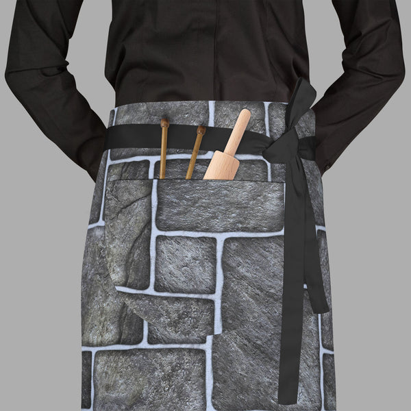 Black Mosaic Apron | Adjustable, Free Size & Waist Tiebacks-Aprons Waist to Feet-APR_WS_FT-IC 5007351 IC 5007351, Abstract Expressionism, Abstracts, Architecture, Black, Black and White, Check, Digital, Digital Art, Geometric, Geometric Abstraction, Graphic, Grid Art, Marble, Marble and Stone, Patterns, Semi Abstract, mosaic, full-length, waist, to, feet, apron, poly-cotton, fabric, adjustable, tiebacks, ceramic, floor, abstract, background, bath, block, bright, brown, build, checks, construct, construction