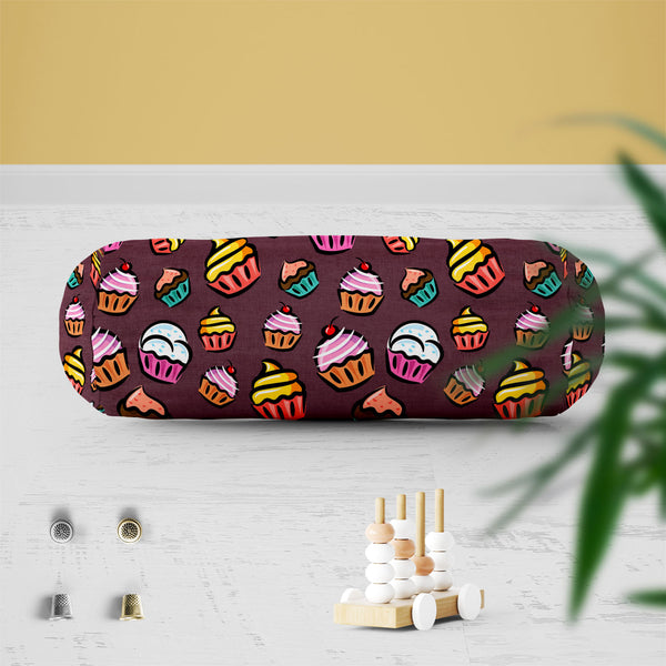 Cupcake D3 Bolster Cover Booster Cases | Concealed Zipper Opening-Bolster Covers-BOL_CV_ZP-IC 5007355 IC 5007355, Ancient, Animated Cartoons, Art and Paintings, Caricature, Cartoons, Cuisine, Digital, Digital Art, Drawing, Food, Food and Beverage, Food and Drink, Graphic, Historical, Illustrations, Love, Medieval, Patterns, Retro, Romance, Signs, Signs and Symbols, Vintage, cupcake, d3, bolster, cover, booster, cases, zipper, opening, poly, cotton, fabric, cupcakes, pattern, candy, backdrop, background, bak