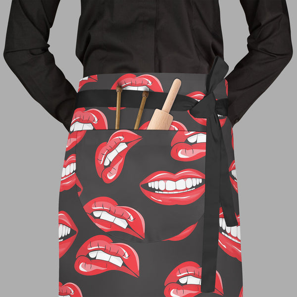 Lips D1 Apron | Adjustable, Free Size & Waist Tiebacks-Aprons Waist to Feet-APR_WS_FT-IC 5007360 IC 5007360, Art and Paintings, Illustrations, Love, Modern Art, Patterns, People, Pop Art, Romance, Signs, Signs and Symbols, lips, d1, full-length, waist, to, feet, apron, poly-cotton, fabric, adjustable, tiebacks, pop, art, mouth, modern, background, beauty, color, colorful, cosmetic, design, desire, emotions, female, fun, funny, girl, illustration, kiss, laughter, lipstick, lover, makeup, open, paint, pattern