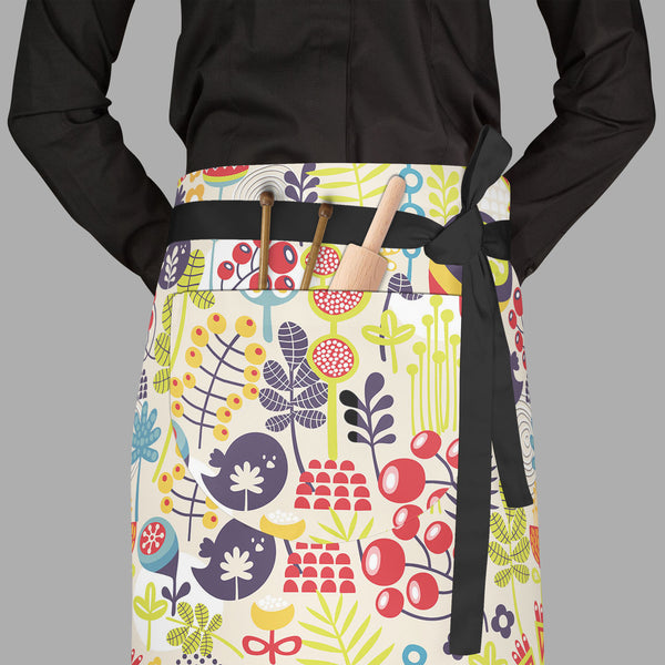 Birds & Flowers D5 Apron | Adjustable, Free Size & Waist Tiebacks-Aprons Waist to Feet-APR_WS_FT-IC 5007379 IC 5007379, Abstract Expressionism, Abstracts, Ancient, Animals, Animated Cartoons, Birds, Botanical, Caricature, Cartoons, Decorative, Digital, Digital Art, Floral, Flowers, Graphic, Historical, Illustrations, Love, Medieval, Modern Art, Nature, Patterns, Retro, Romance, Scenic, Seasons, Semi Abstract, Signs, Signs and Symbols, Vintage, d5, full-length, waist, to, feet, apron, poly-cotton, fabric, ad