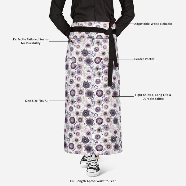 Circle & Hearts Apron | Adjustable, Free Size & Waist Tiebacks-Aprons Waist to Knee-APR_WS_FT-IC 5007401 IC 5007401, Abstract Expressionism, Abstracts, Ancient, Art and Paintings, Black and White, Botanical, Circle, Digital, Digital Art, Dots, Drawing, Fashion, Floral, Flowers, Graphic, Hearts, Historical, Illustrations, Love, Medieval, Nature, Patterns, Retro, Romance, Semi Abstract, Signs, Signs and Symbols, Vintage, White, full-length, apron, satin, fabric, adjustable, waist, tiebacks, abstract, art, bac
