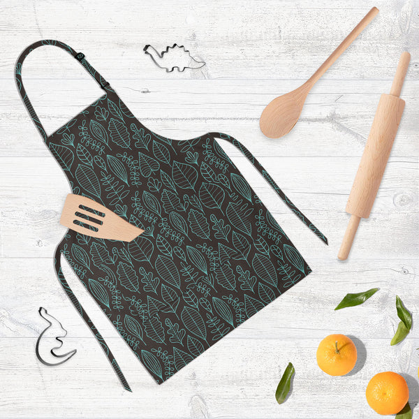 Autumn Leaf D5 Apron | Adjustable, Free Size & Waist Tiebacks-Aprons Neck to Knee-APR_NK_KN-IC 5007415 IC 5007415, Abstract Expressionism, Abstracts, Ancient, Art and Paintings, Black and White, Decorative, Digital, Digital Art, Drawing, Fashion, Graphic, Historical, Illustrations, Medieval, Modern Art, Nature, Paintings, Patterns, Retro, Scenic, Seasons, Semi Abstract, Signs, Signs and Symbols, Vintage, White, autumn, leaf, d5, full-length, neck, to, knee, apron, poly-cotton, fabric, adjustable, buckle, wa