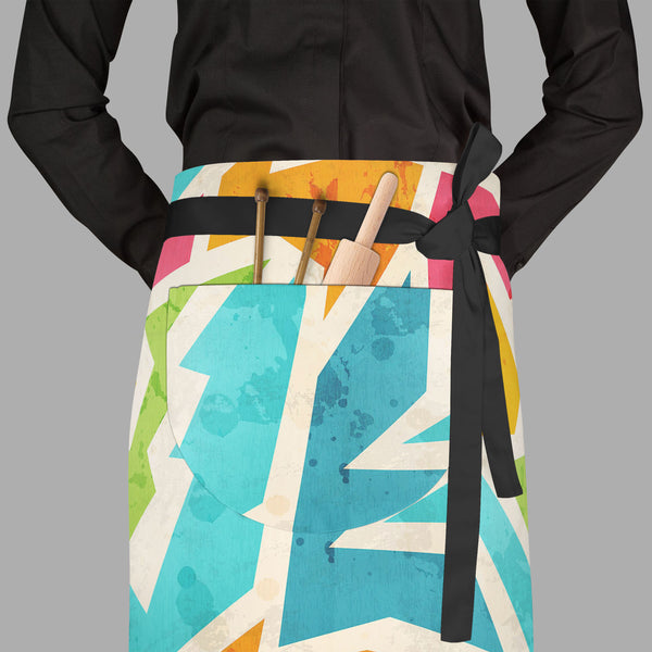 Geometric D1 Apron | Adjustable, Free Size & Waist Tiebacks-Aprons Waist to Feet-APR_WS_FT-IC 5007426 IC 5007426, Abstract Expressionism, Abstracts, Ancient, Art and Paintings, Culture, Decorative, Digital, Digital Art, Ethnic, Fashion, Geometric, Geometric Abstraction, Graffiti, Graphic, Historical, Illustrations, Marble and Stone, Medieval, Modern Art, Patterns, Retro, Semi Abstract, Signs, Signs and Symbols, Traditional, Triangles, Tribal, Urban, Vintage, World Culture, d1, full-length, waist, to, feet, 
