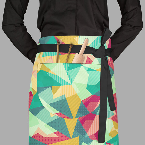 Retro Mosaic Apron | Adjustable, Free Size & Waist Tiebacks-Aprons Waist to Feet-APR_WS_FT-IC 5007430 IC 5007430, Abstract Expressionism, Abstracts, Art and Paintings, Decorative, Diamond, Digital, Digital Art, Fantasy, Fashion, Geometric, Geometric Abstraction, Graphic, Hipster, Illustrations, Modern Art, Patterns, Retro, Semi Abstract, Signs, Signs and Symbols, Triangles, mosaic, full-length, waist, to, feet, apron, poly-cotton, fabric, adjustable, tiebacks, abstract, art, artistic, artwork, backdrop, bac