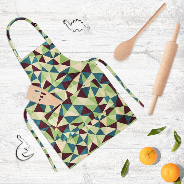 Grunge Triangle D4 Apron | Adjustable, Free Size & Waist Tiebacks-Aprons Neck to Knee-APR_NK_KN-IC 5007437 IC 5007437, Abstract Expressionism, Abstracts, Ancient, Art and Paintings, Culture, Diamond, Digital, Digital Art, Ethnic, Geometric, Geometric Abstraction, Graphic, Grid Art, Historical, Illustrations, Medieval, Patterns, Retro, Semi Abstract, Signs, Signs and Symbols, Traditional, Triangles, Tribal, Vintage, World Culture, grunge, triangle, d4, full-length, neck, to, knee, apron, poly-cotton, fabric,