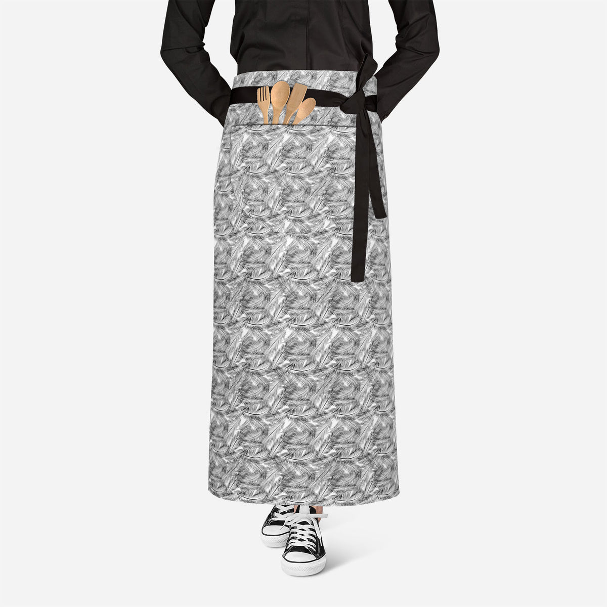 Feathers Apron | Adjustable, Free Size & Waist Tiebacks – ArtzFolio.com