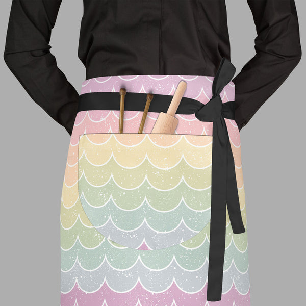 Wavey Apron | Adjustable, Free Size & Waist Tiebacks-Aprons Waist to Feet-APR_WS_FT-IC 5007451 IC 5007451, Abstract Expressionism, Abstracts, Ancient, Books, Decorative, Digital, Digital Art, Fashion, Geometric, Geometric Abstraction, Graphic, Historical, Medieval, Modern Art, Patterns, Retro, Semi Abstract, Stripes, Vintage, wavey, full-length, waist, to, feet, apron, poly-cotton, fabric, adjustable, tiebacks, seamless, wallpaper, pink, pastel, abstract, aqua, backdrop, background, blue, curve, decoration,