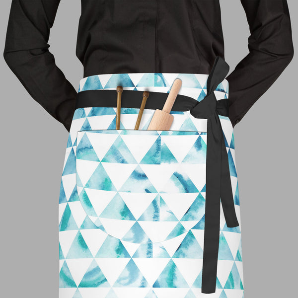 Watercolor Hipster Triangles Apron | Adjustable, Free Size & Waist Tiebacks-Aprons Waist to Feet-APR_WS_FT-IC 5007474 IC 5007474, Abstract Expressionism, Abstracts, Art and Paintings, Digital, Digital Art, Drawing, Eygptian, Fantasy, Fashion, Geometric, Geometric Abstraction, Graphic, Grid Art, Hipster, Illustrations, Modern Art, Patterns, Retro, Semi Abstract, Signs, Signs and Symbols, Space, Triangles, Watercolour, watercolor, full-length, waist, to, feet, apron, poly-cotton, fabric, adjustable, tiebacks,