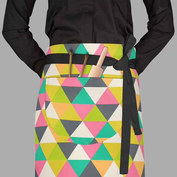Retro Geometric Apron | Adjustable, Free Size & Waist Tiebacks-Aprons Waist to Feet-APR_WS_FT-IC 5007485 IC 5007485, Ancient, Culture, Digital, Digital Art, Drawing, Ethnic, Fantasy, Fashion, Geometric, Geometric Abstraction, Graphic, Grid Art, Hipster, Historical, Illustrations, Medieval, Modern Art, Patterns, Retro, Signs, Signs and Symbols, Traditional, Triangles, Tribal, Vintage, World Culture, full-length, waist, to, feet, apron, poly-cotton, fabric, adjustable, tiebacks, wallpaper, artistic, artwork, 