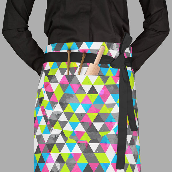 Grunge Triangle D5 Apron | Adjustable, Free Size & Waist Tiebacks-Aprons Waist to Feet-APR_WS_FT-IC 5007492 IC 5007492, Abstract Expressionism, Abstracts, Ancient, Art and Paintings, Decorative, Digital, Digital Art, Geometric, Geometric Abstraction, Graphic, Grid Art, Hipster, Historical, Illustrations, Medieval, Modern Art, Music, Music and Dance, Music and Musical Instruments, Patterns, Retro, Semi Abstract, Signs, Signs and Symbols, Triangles, Urban, Vintage, Watercolour, grunge, triangle, d5, full-leng