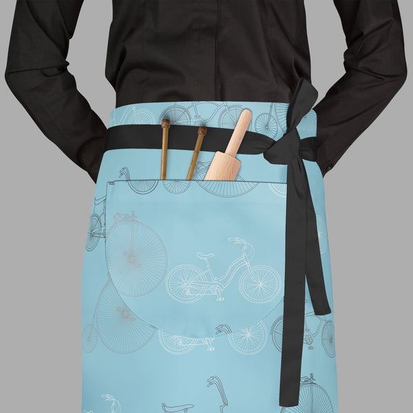 Bicycles D2 Apron | Adjustable, Free Size & Waist Tiebacks-Aprons Waist to Feet-APR_WS_FT-IC 5007522 IC 5007522, Art and Paintings, Automobiles, Bikes, Cities, City Views, Digital, Digital Art, Drawing, Graphic, Hipster, Hobbies, Illustrations, Patterns, Retro, Signs, Signs and Symbols, Sketches, Sports, Transportation, Travel, Vehicles, Vintage, Metallic, bicycles, d2, full-length, waist, to, feet, apron, poly-cotton, fabric, adjustable, tiebacks, art, background, bicycle, bike, blue, circus, city, classic