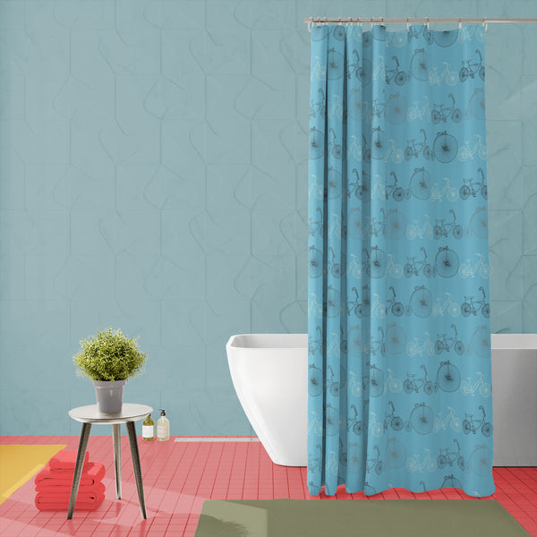 Bicycles D2 Washable Waterproof Shower Curtain-Shower Curtains-CUR_SH-IC 5007522 IC 5007522, Art and Paintings, Automobiles, Bikes, Cities, City Views, Digital, Digital Art, Drawing, Graphic, Hipster, Hobbies, Illustrations, Patterns, Retro, Signs, Signs and Symbols, Sketches, Sports, Transportation, Travel, Vehicles, Vintage, Metallic, bicycles, d2, washable, waterproof, polyester, shower, curtain, eyelets, art, background, bicycle, bike, blue, circus, city, classic, color, colorful, cute, cycle, design, d