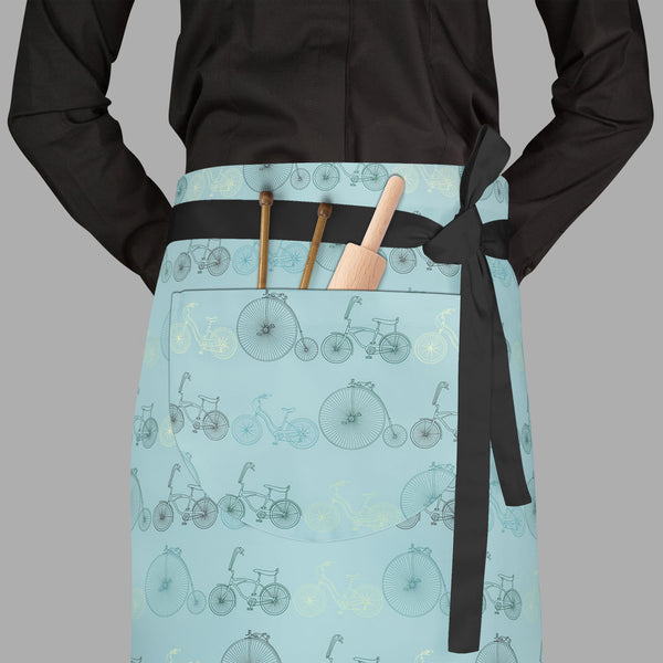 Bicycles D3 Apron | Adjustable, Free Size & Waist Tiebacks-Aprons Waist to Feet-APR_WS_FT-IC 5007527 IC 5007527, Art and Paintings, Automobiles, Bikes, Cities, City Views, Digital, Digital Art, Drawing, Graphic, Hipster, Hobbies, Illustrations, Patterns, Retro, Signs, Signs and Symbols, Sketches, Sports, Transportation, Travel, Vehicles, Vintage, Metallic, bicycles, d3, full-length, waist, to, feet, apron, poly-cotton, fabric, adjustable, tiebacks, art, background, bicycle, bike, blue, circus, city, classic