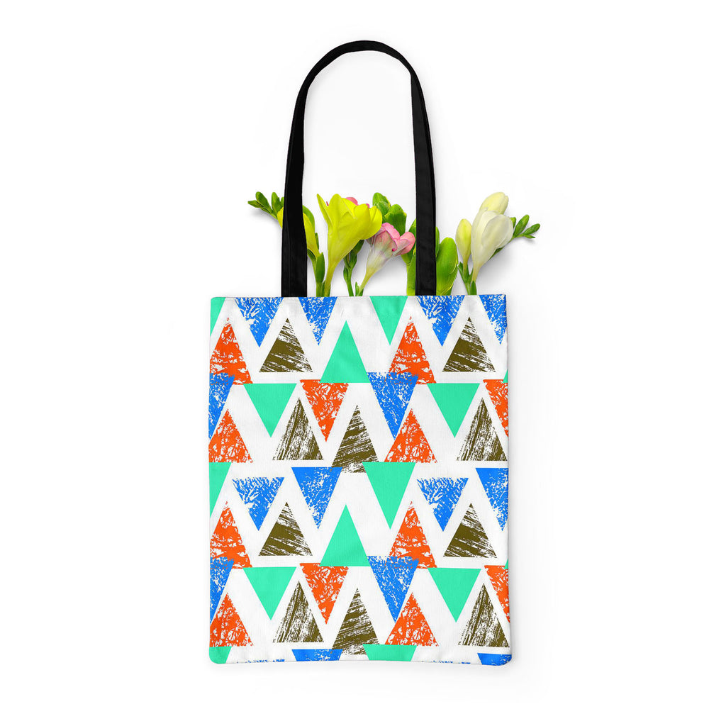 Mixed Triangled D2 Tote Bag Shoulder Purse | Multipurpose-Tote Bags Basic-TOT_FB_BS-IC 5007536 IC 5007536, Abstract Expressionism, Abstracts, African, Ancient, Art and Paintings, Aztec, Bohemian, Brush Stroke, Chevron, Culture, Ethnic, Eygptian, Geometric, Geometric Abstraction, Graffiti, Hand Drawn, Historical, Medieval, Mexican, Modern Art, Patterns, Retro, Semi Abstract, Signs, Signs and Symbols, Splatter, Traditional, Triangles, Tribal, Vintage, Watercolour, World Culture, mixed, triangled, d2, tote, ba