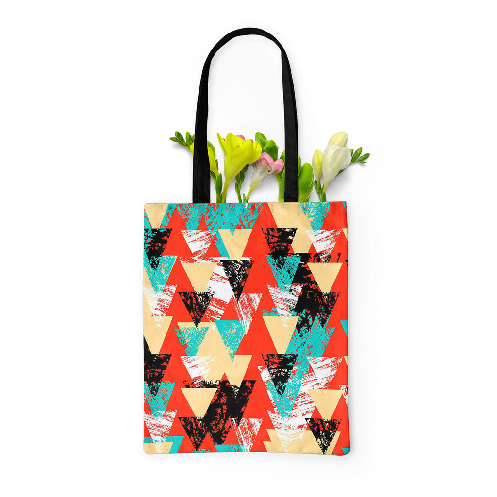 Triangled D2 Tote Bag Shoulder Purse | Multipurpose-Tote Bags Basic-TOT_FB_BS-IC 5007537 IC 5007537, Abstract Expressionism, Abstracts, African, Ancient, Art and Paintings, Aztec, Bohemian, Brush Stroke, Chevron, Culture, Ethnic, Eygptian, Geometric, Geometric Abstraction, Graffiti, Hand Drawn, Historical, Medieval, Mexican, Modern Art, Patterns, Retro, Semi Abstract, Signs, Signs and Symbols, Splatter, Traditional, Triangles, Tribal, Vintage, Watercolour, World Culture, triangled, d2, tote, bag, shoulder, 