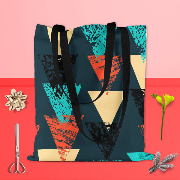 Triangled D4 Tote Bag Shoulder Purse | Multipurpose-Tote Bags Basic-TOT_FB_BS-IC 5007540 IC 5007540, Abstract Expressionism, Abstracts, African, Ancient, Art and Paintings, Aztec, Bohemian, Brush Stroke, Chevron, Culture, Ethnic, Eygptian, Geometric, Geometric Abstraction, Graffiti, Hand Drawn, Historical, Medieval, Mexican, Modern Art, Patterns, Retro, Semi Abstract, Signs, Signs and Symbols, Splatter, Traditional, Triangles, Tribal, Vintage, Watercolour, World Culture, triangled, d4, tote, bag, shoulder, 
