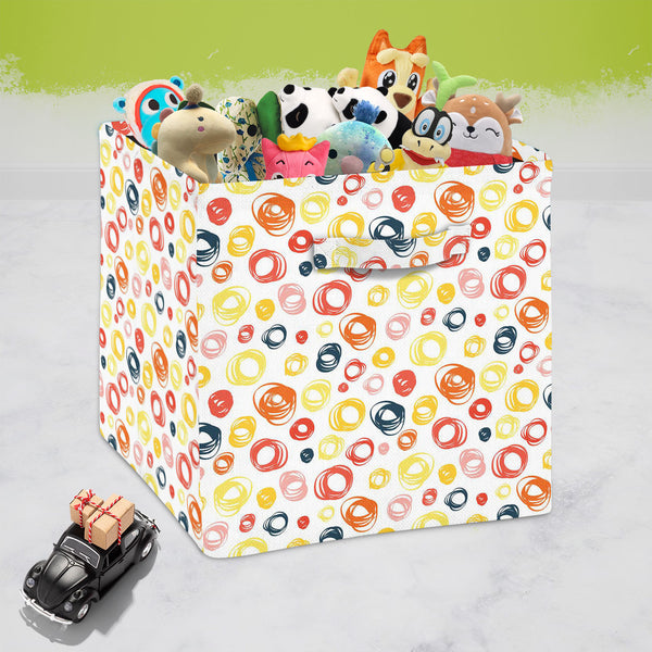 Abstract Doodle D2 Foldable Open Storage Bin | Organizer Box, Toy Basket, Shelf Box, Laundry Bag | Canvas Fabric-Storage Bins-STR_BI_CB-IC 5007545 IC 5007545, Abstract Expressionism, Abstracts, Ancient, Art and Paintings, Circle, Digital, Digital Art, Dots, Drawing, Fashion, Graphic, Historical, Illustrations, Medieval, Modern Art, Patterns, Retro, Semi Abstract, Signs, Signs and Symbols, Vintage, abstract, doodle, d2, foldable, open, storage, bin, organizer, box, toy, basket, shelf, laundry, bag, canvas, f