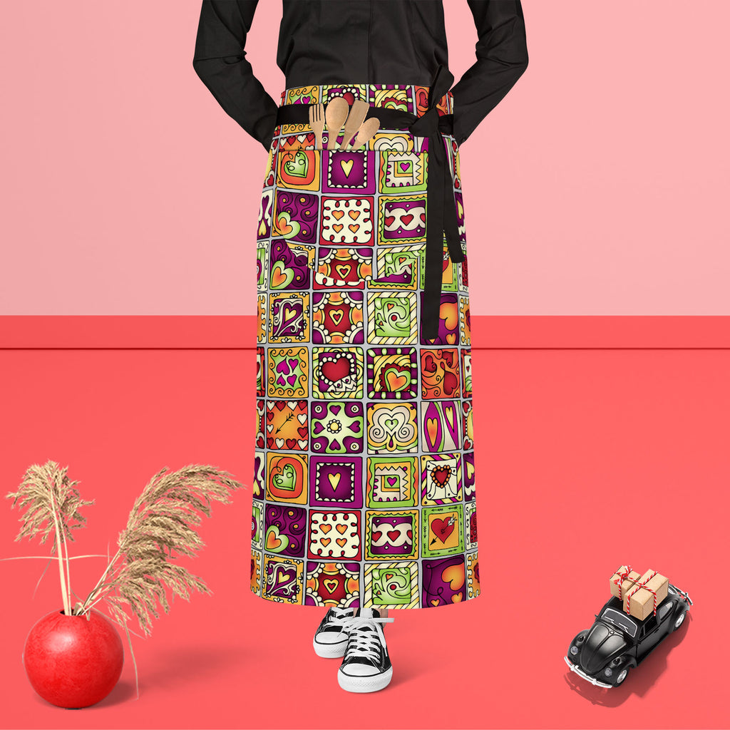 Doodle Drawing Apron | Adjustable, Free Size & Waist Tiebacks-Aprons Waist to Feet-APR_WS_FT-IC 5007547 IC 5007547, Abstract Expressionism, Abstracts, Ancient, Art and Paintings, Birthday, Botanical, Culture, Digital, Digital Art, Drawing, Ethnic, Fashion, Floral, Flowers, Graphic, Hearts, Historical, Illustrations, Indian, Love, Medieval, Nature, Patterns, Retro, Romance, Semi Abstract, Signs, Signs and Symbols, Traditional, Tribal, Vintage, Wedding, World Culture, doodle, apron, adjustable, free, size, wa